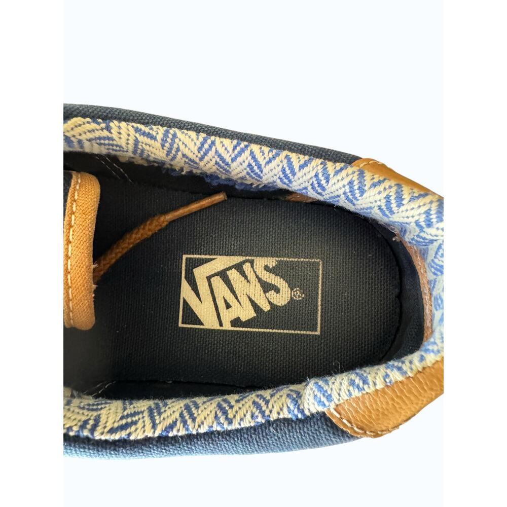 Vans Navy Blue Canvas Sneakers Women’s Size 8 Casual Lace-U Streetwear Low Top - Picture 7 of 8